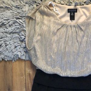 Holiday glitter party dress knee length